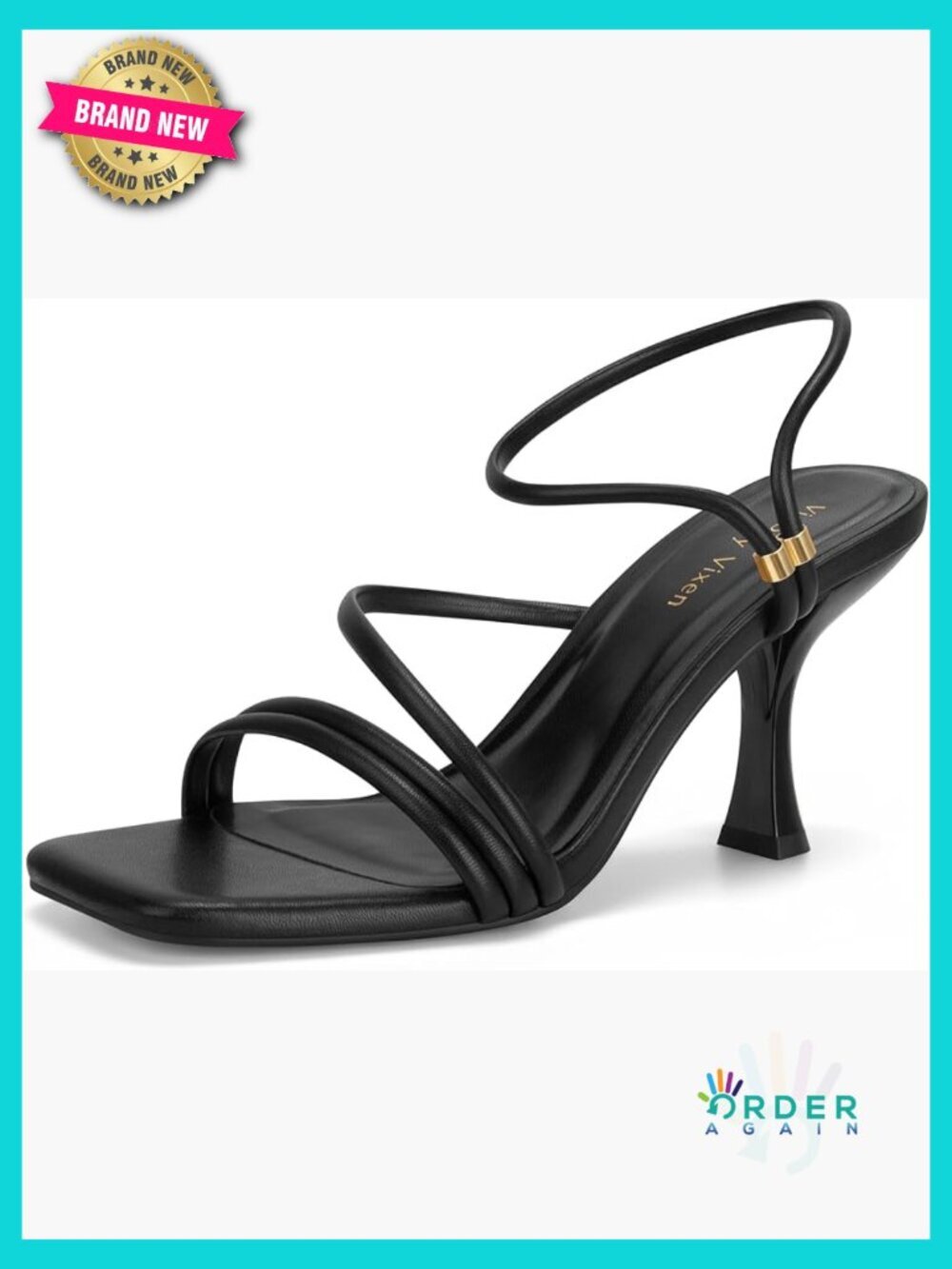 Strappy Kitten Heels Square Open Toe Sandals Party Wedding Ankle Strap Shoes